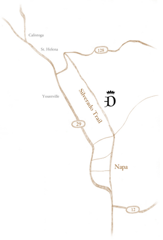 Darioush location on illustrated map
