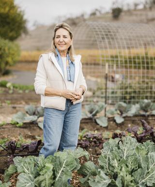 Shahpar Khaledi in the garden